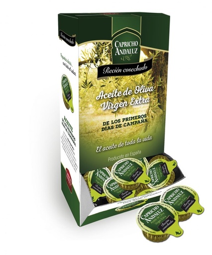 Aceite Oliva Virgen Extra Capricho Andaluz Monodosis 120 u. 15 ml.