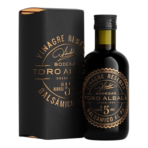 Vinagre Reserva Balsámico al P.X. 5 años 6º Toro Albalá 250 ml.