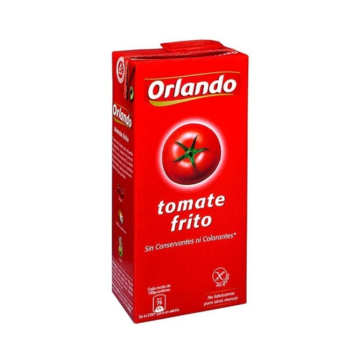 Tomate Orlando Frito brick 780 gr. (12 unidades)