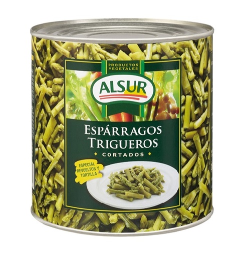 [110616] Esparrago Alsur Verde Triguero cortado 3 kg.