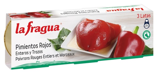 Pimiento Rojo pack-3 lata 80 gr. La Fragua