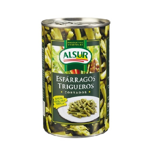 [110820] Esparrago Alsur Verde Triguero cortado Lata 425 ml.