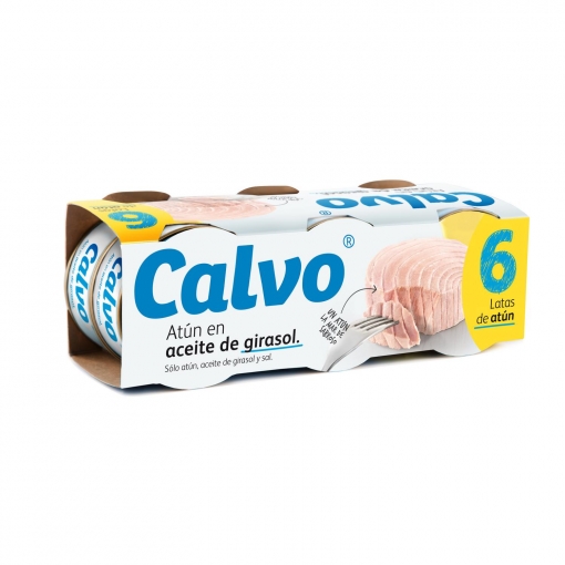 [11680] Atún Calvo Claro Girasol pack-6x80 gr.