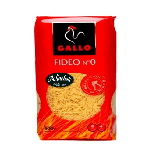 [22008] Pasta Gallo 450 gr. Fideo Nº 0 Caja 18 u.