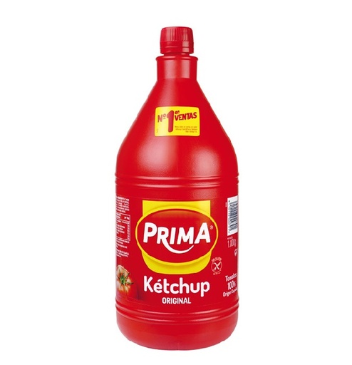 Tomate Ketchup Prima bote 1.8 Kgr. clásico