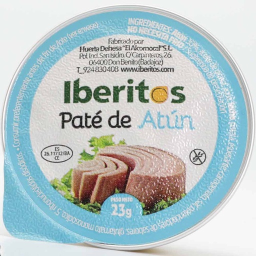 [9320] Paté monodosis Iberito 45u.x23 gr. Atún