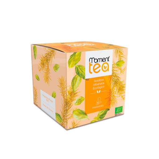 [122726] Infusión Te Rooibos Albahaca ECO Moment Piramide 15 u.