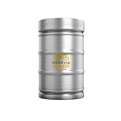 Cerveza Gran Via 100% Malta Barril 50 L.