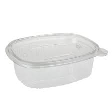 Tarrina Salsera Tapa Pet Bisagra 80cc. 100 u.