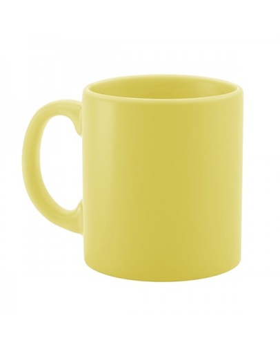 [11383] Taza Porcelana Earth Amarillo 25 cl 