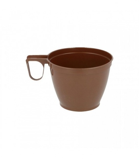 [121578] Taza Cafe pvc Marron 200 ml. 50 u. 