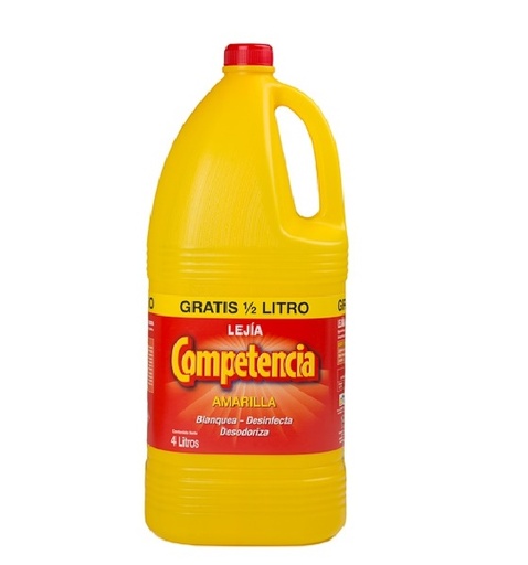 Lejía Amarilla Desinfección 4 L. caja 4 u.