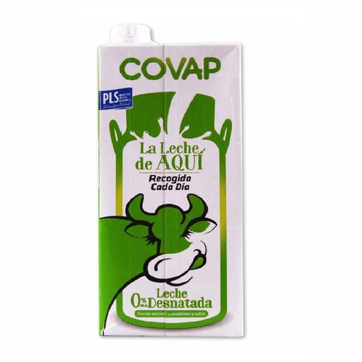 Leche Covap clásica Desnatada 1 L. 6 u.