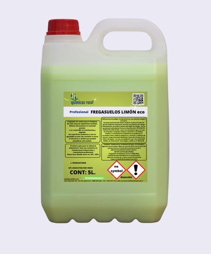 [123266] Fregasuelos 5 L. Glossy Limón
