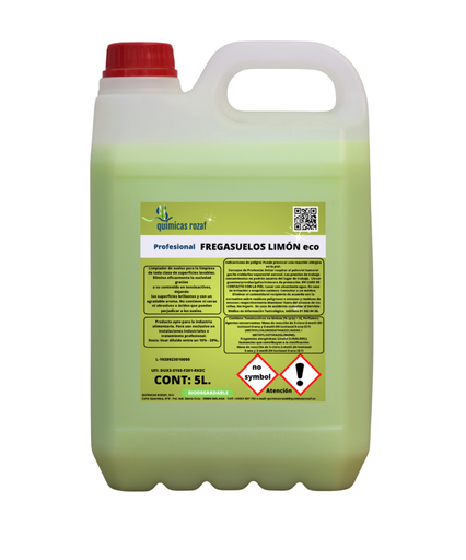Fregasuelos 5 L. Glossy Limón