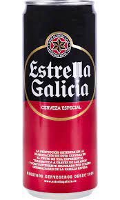 Cerveza Estrella Galicia Lata 33 cl. Pack 24 und.
