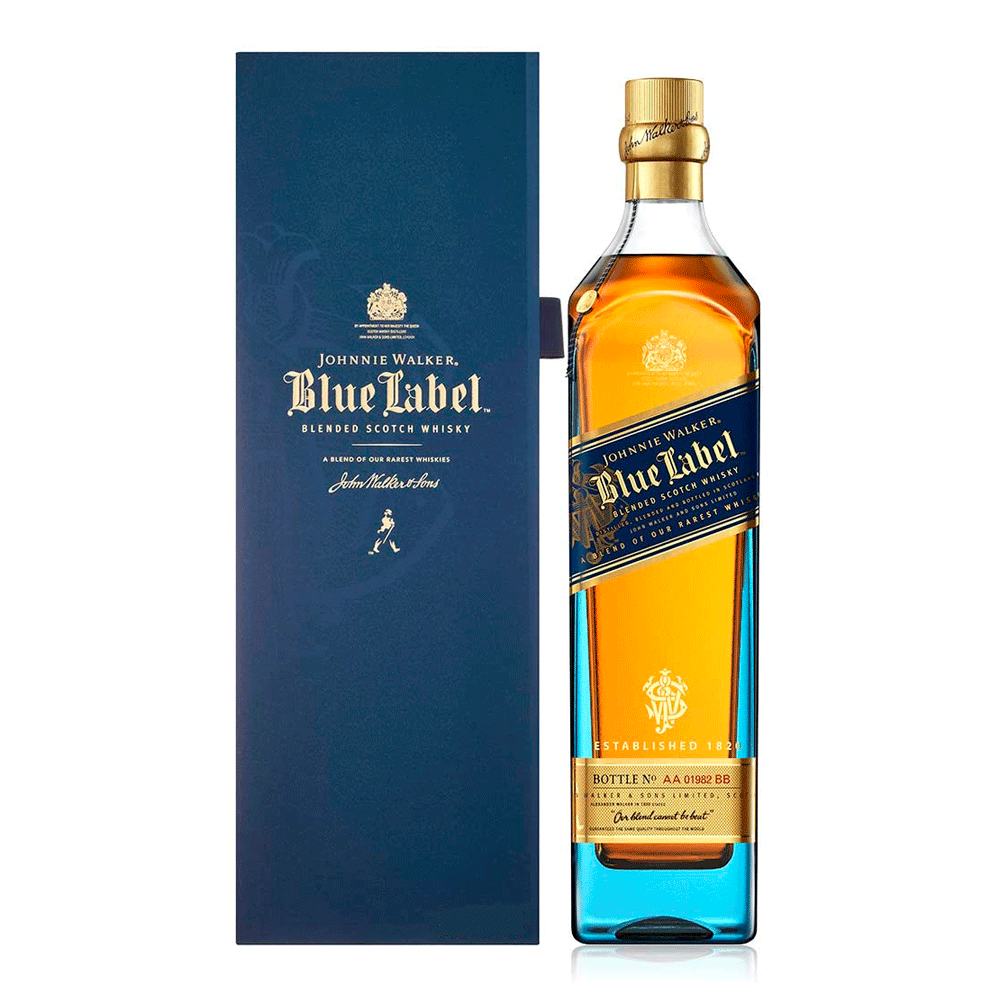 Whisky J. Walker Blue Label 70 cl. (etiqueta azul)