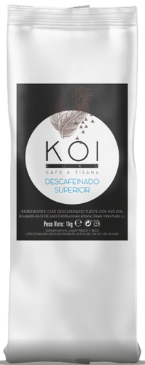 [B181D] Café Koi Descafeinado Superior Grano 1 kg.