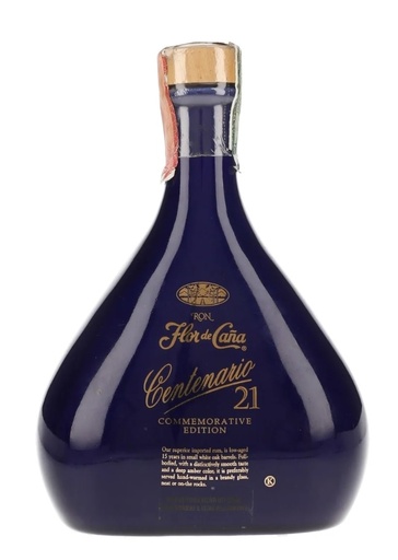 [vi-001] Ron Flor de Caña Centenario Blue 21 años 40º  70 cl. Nicaragua