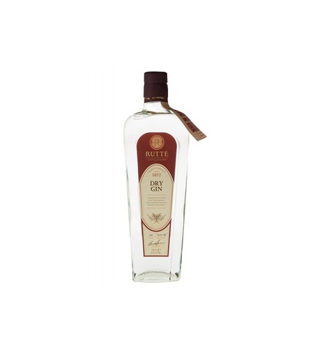 Gin Rutte Dry 43º 70 cl. Holanda etiqueta roja
