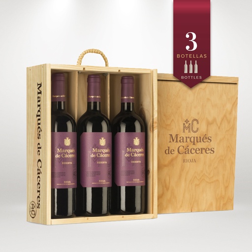 Marques de Caceres Reserva 2017 75 cl. Madera 3 b. Rioja