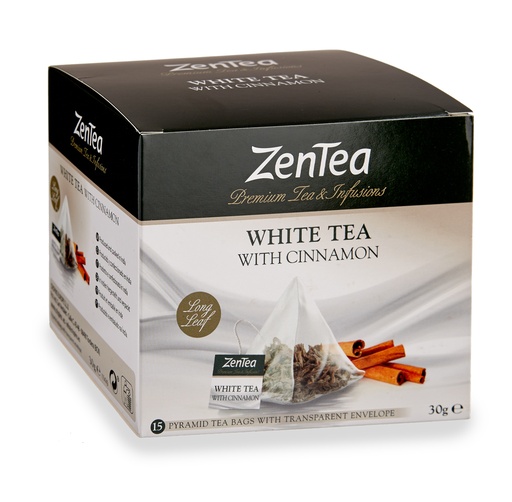 Infusión Zentea Pyramid 15 u. White Tea With Cinammon