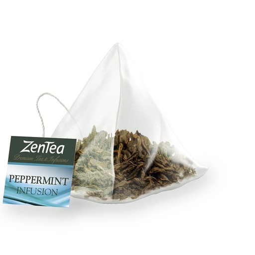 Infusión Poleo Menta Zentea Piramide (Green Tea With Peppermint) 15 u.