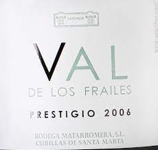 Cigales, Tinto Valdelosfrailes Prestigio 2006 (Matarromera) 75 cl.