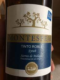 Montespejo Roble 2020 – Vino Tinto Roble – D.O. Sierras de Málaga – 75 cl.