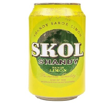 Cerveza Skol Shandy Limón Lata 33cl.