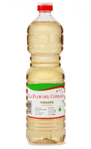 Vinagre de Alcohol Flor del Condado caja 20b. x 1L