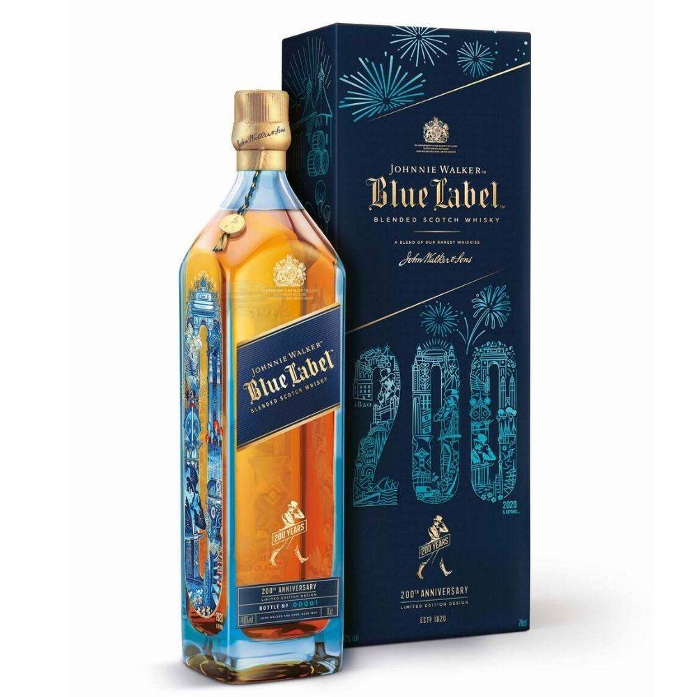 Whisky J. Walker Blue Label Edición Limitada 200 Aniversario con