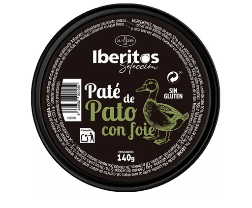 Paté Iberito 140 gr. Pato con Foie