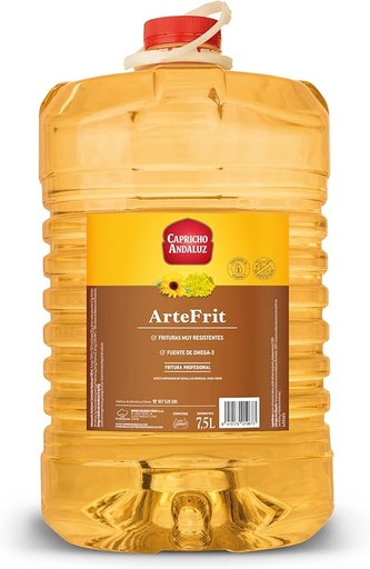 [910077] Aceite Especial Fritura Artefrit Capricho Andaluz Garrafa 7,5 L.