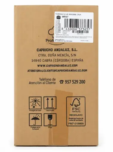 Aceite Oliva Virgen Extra Capricho Andaluz Monodosis Granel 360 u. 20 ml.