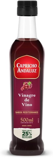 Vinagre Seco Capricho Andaluz 8º cristal 250 ml.