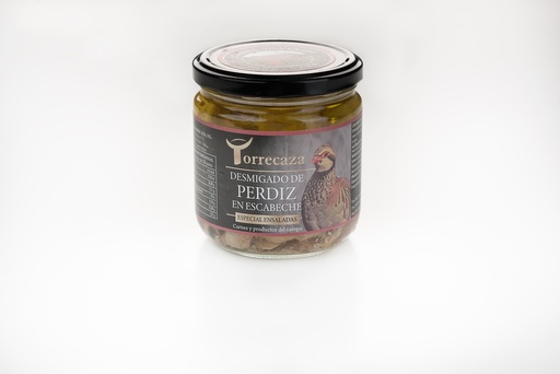 Desmigado de Perdiz en Escabeche Torrecaza Tarro 640 gr.