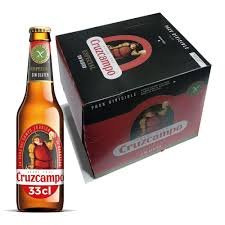 Cerveza Cruzcampo 33 cl. SIN GLUTEN retractil 12 u.