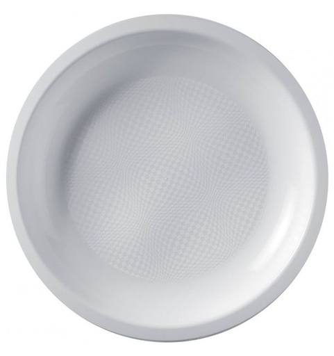 Plato PVC llano 20,5 cm. 50 u.