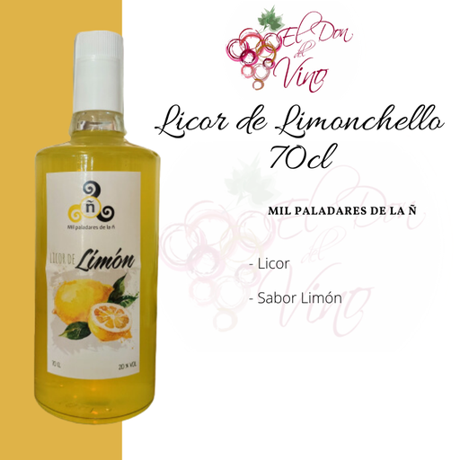 Licor de Limón 70 cl. Mil Paladares Ñ