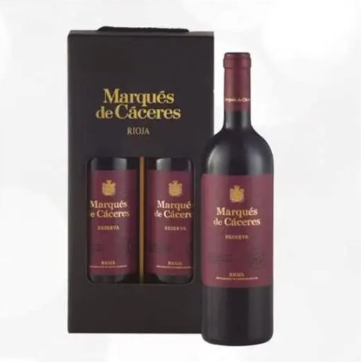 Marques de Caceres Crianza 2018 75 cl. Estuche 2 b.  Rioja