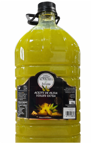 Aceite Oliva Virgen Extra Almazara Antaño 5 L. Fresco Sin Filtrar