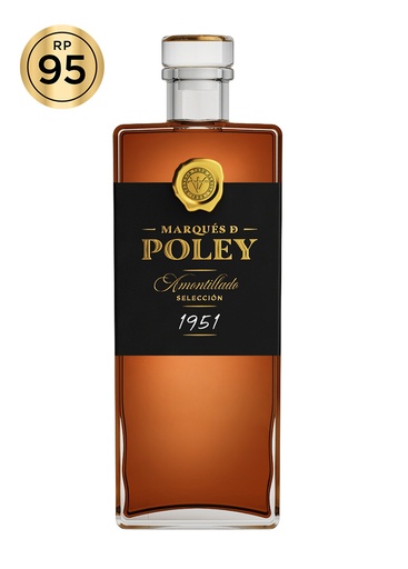 Amontillado Marques de Poley 1951 Toro Albalá 200 cl Petaca. 21º Montilla-Moriles