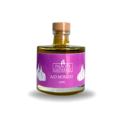 Aceite O.V.E. Palacios Gutierrez cristal 100 ml. Macerado al Ajo