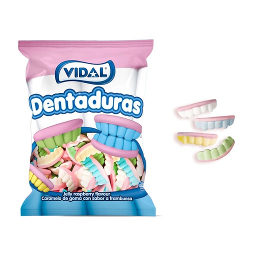 Gominolas Vidal 1,4kg. 250 u. Dentaduras Color