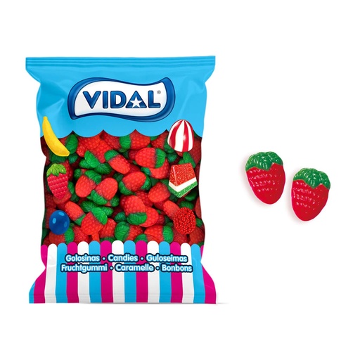 Gominolas Vidal 1,5kg. 250 u. Fresas Silvestres