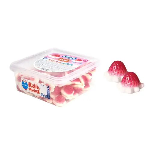 Gominolas Vidal Bandeja 0,8kgs. 75uds. Fresones Nata