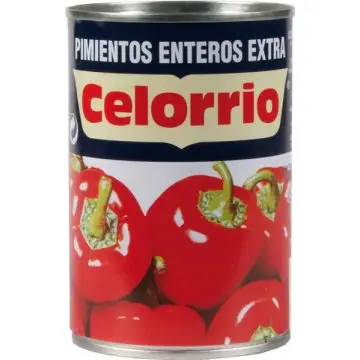 Pimiento Rojo al Natural Entero Extra Lata 500 Celorrio